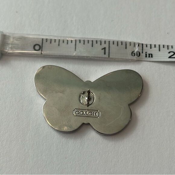 NWOT COACH Vintage Light Blue Enamel Butterfly
Lapel Pin Brooch Purse Backpack - Picture 4 of 6